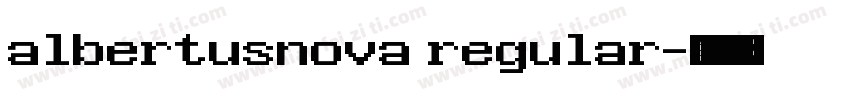 albertusnova regular字体转换